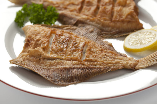 炸鰈魚菜