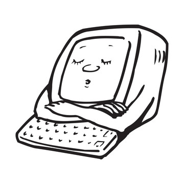 搞笑黑色電腦
