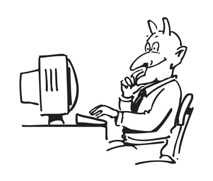 搞笑黑色電腦