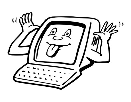 搞笑黑色電腦