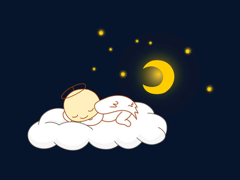 天使睡覺