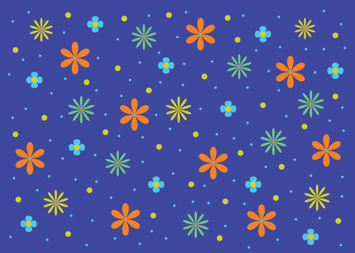 五顏六色的花朵