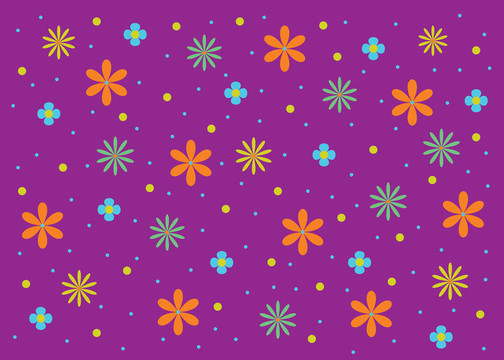 五顏六色的花朵