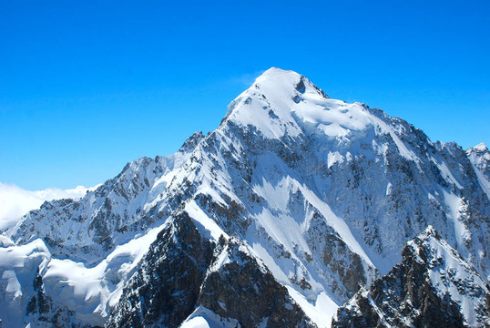 冬天的山峰