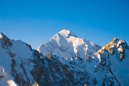冬天的山峰