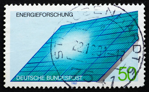 郵票德國(guó)1981太陽能發(fā)電機(jī)