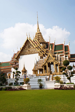 Phra tinang圍裙phimok寺亭在宏偉的宮殿