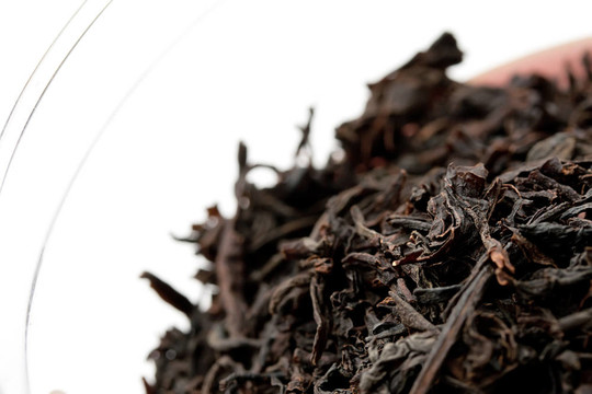 白色背景上的一點(diǎn)茶
