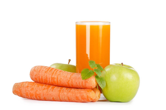 玻璃與carrot juice