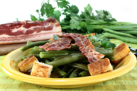 豆子熏肉