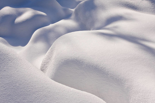 山上的雪