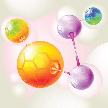 透明的顏色和分子