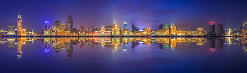 上海外灘風(fēng)光夜景 全景大畫幅
