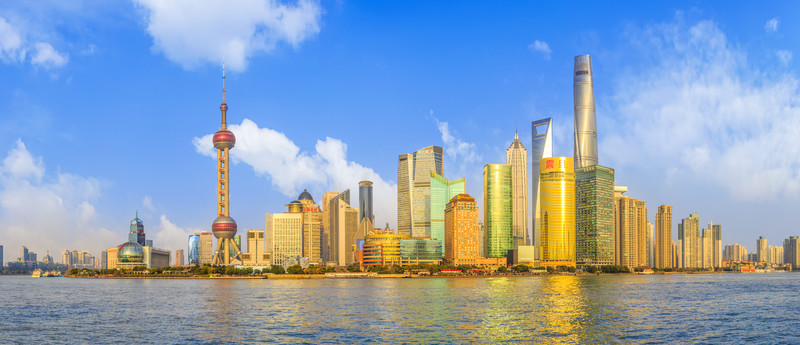 上海外灘陸家嘴全景
