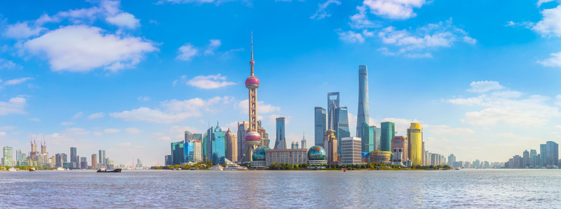 上海外灘陸家嘴全景