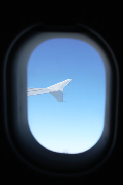 飛機(jī)翼尖 舷窗 飛行途中