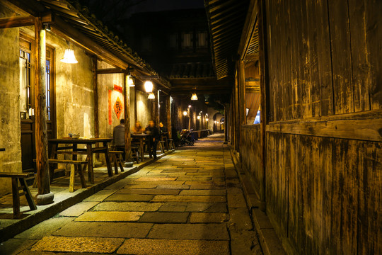 烏鎮(zhèn)西柵夜景