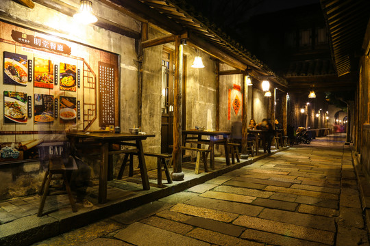 烏鎮(zhèn)西柵夜景