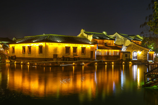 烏鎮(zhèn)水鄉(xiāng)夜景