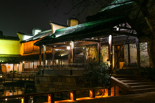 烏鎮(zhèn)水鄉(xiāng)夜景