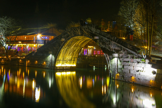 烏鎮(zhèn)水鄉(xiāng)夜景