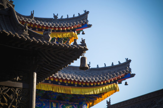 佛教建筑飛檐鈴鐺