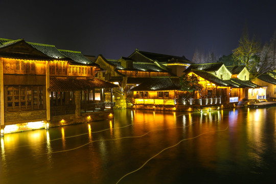 烏鎮(zhèn)水鄉(xiāng)夜景