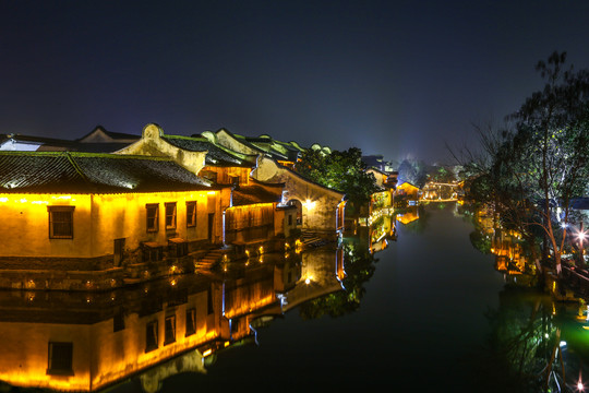 烏鎮(zhèn)水鄉(xiāng)夜景