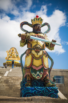 四大金剛增長(zhǎng)天王魔禮青像