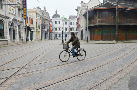 老上海南京路街景