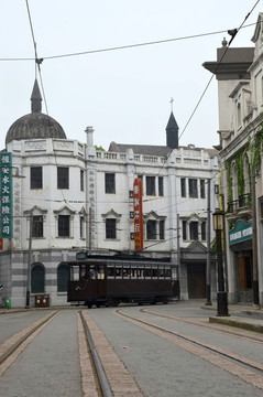老上海南京路街景