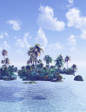 美麗的海景