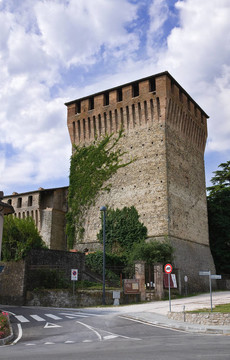 瓦拉諾de患者城堡。Emilia Romagna。意大利.