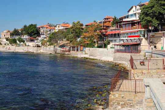 在古城內(nèi)塞巴爾黑海海岸；保加利亞