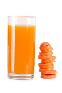 玻璃與carrot juice