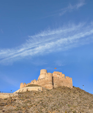 Castle Biar在白色海岸西班牙