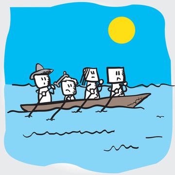 公海船的。