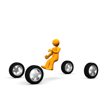 男子駕駛的汽車