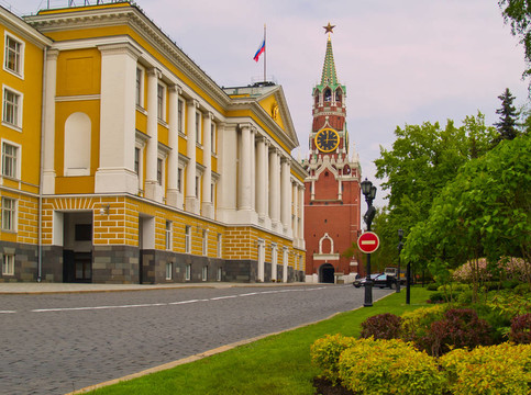 街內(nèi)的Kremlin；莫斯科；Russ