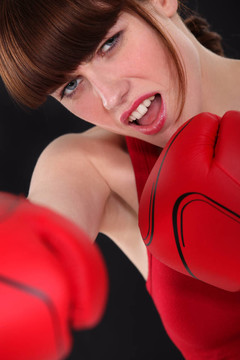 女拳擊手