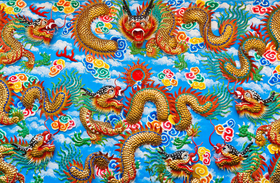 墻上的金龍
