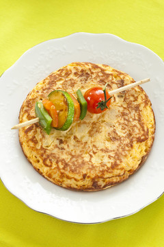 烤蔬菜串煎蛋