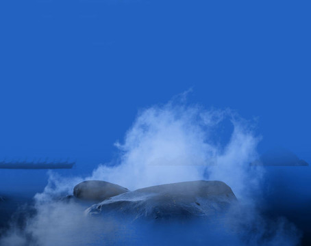 藍(lán)披島日出