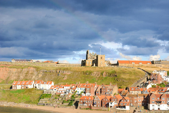 懸崖在Whitby；英國(guó)