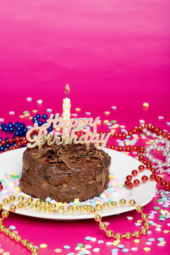 生日快樂巧克力蛋糕