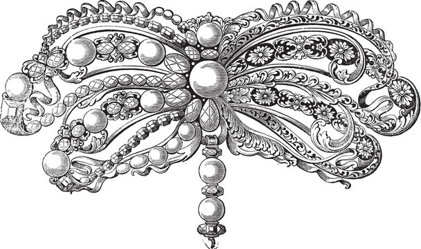 Enamelled Brooch復(fù)古雕刻