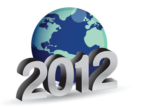 2012新年藍色概念
