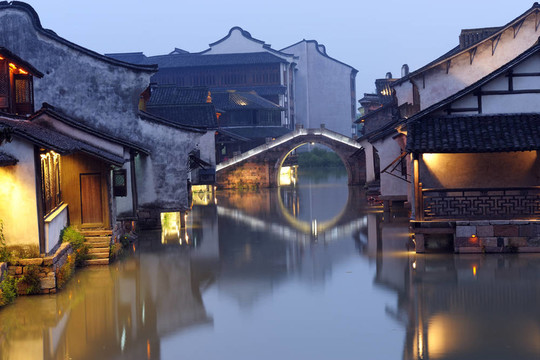 中國建筑夜景