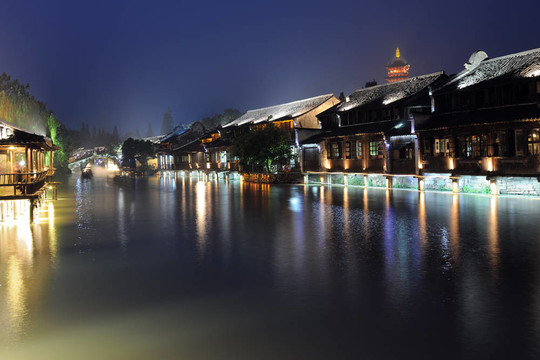 中國建筑夜景
