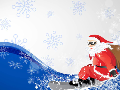 Santa滑雪